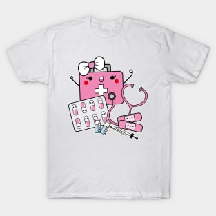 First Aid cute pills cartoon T-Shirt